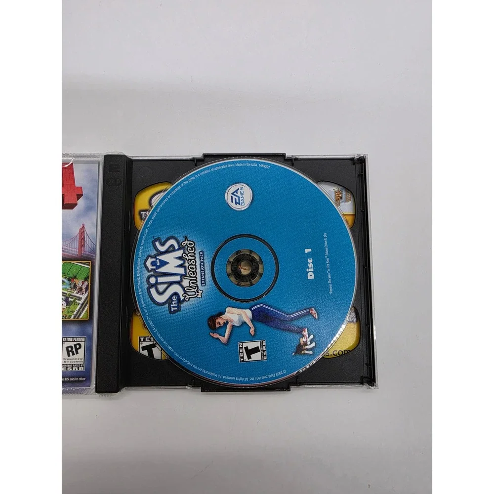 The Sims Unleashed Expansion Pack PC 2002 EA Games 2-Disc Set Maxis Teen